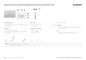 GEBERIT OMEGA20 FLUSH PLATE