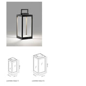 LIGHT POINT LANTERN TABLE T1 BLACK