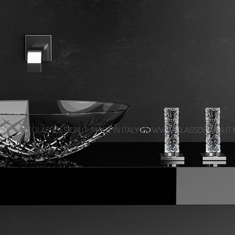 GLASS DESIGN ICE OVAL SMALL LAVABO