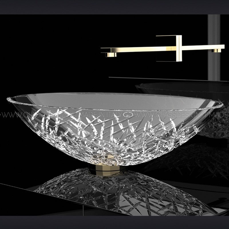 GLASS DESIGN ICE OVAL XL LAVABO