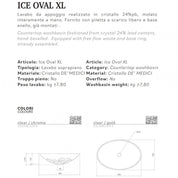 GLASS DESIGN ICE OVAL XL LAVABO