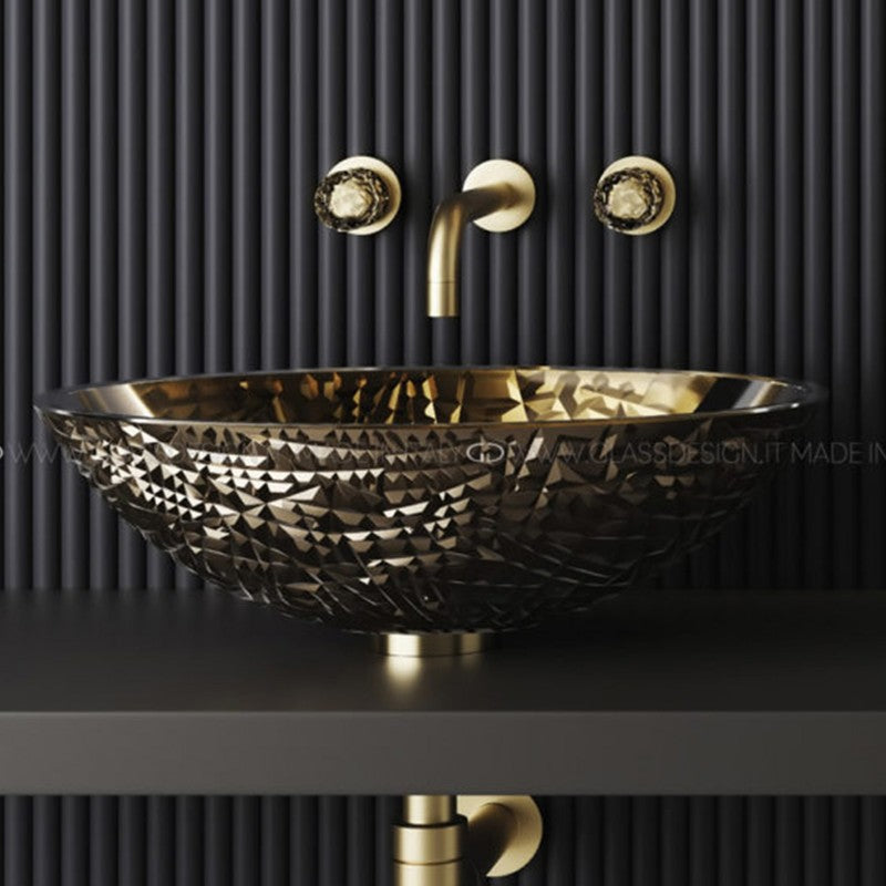 GLASS DESIGN ICE OVAL LUX XL LAVABO