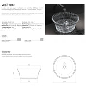 GLASS DESIGN VOLÈ SOLE BASIN