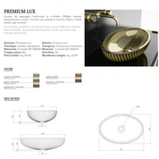 GLASS DESIGN PREMIUM LUX LAVABO