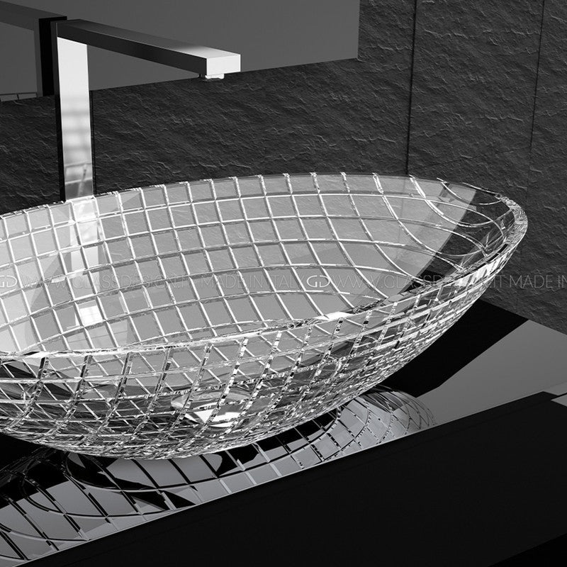 GLASS DESIGN LUXOR OVAL LAVABO