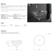 GLASS DESIGN ICE 34 LAVABO