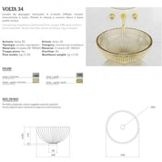 GLASS DESIGN VOLTA 34 WASHBASIN