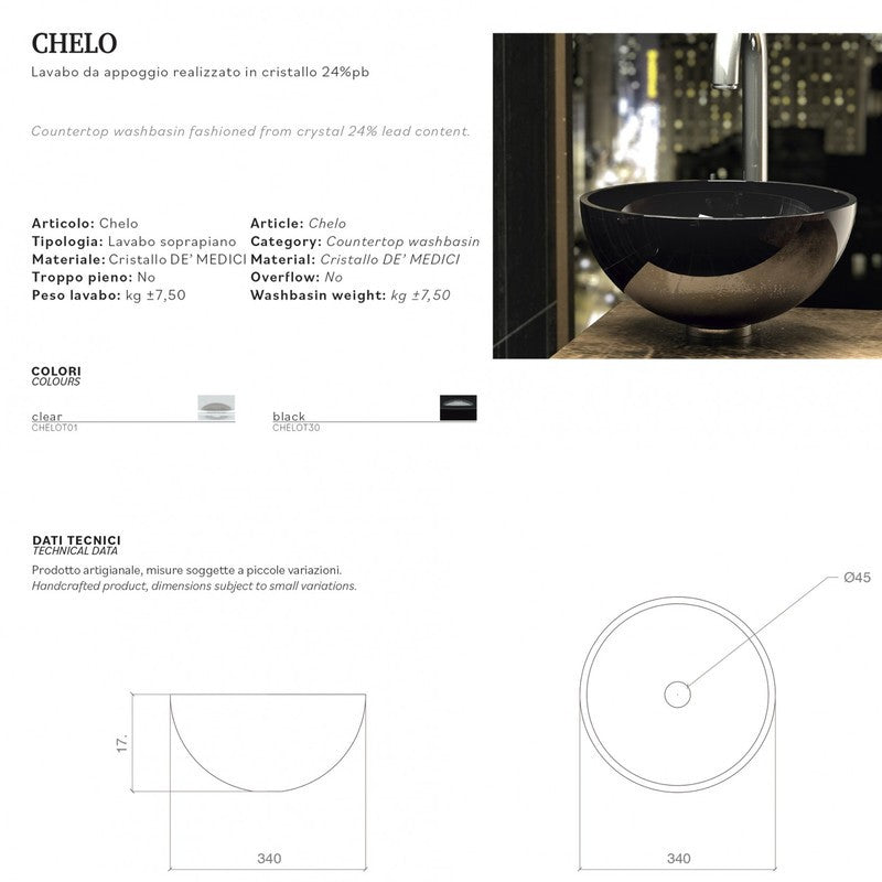 GLASS DESIGN CHELO LAVABO