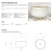 GLASS DESIGN OTTICO MURANO LUX LAVABO