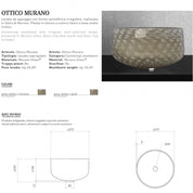 GLASS DESIGN OTTICO MURANO LAVABO