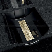 GLASS DESIGN CALLA MURANO BLACK WASHBASIN