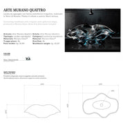 GLASS DESIGN ARTE MURANO QUATTRO WASHBASIN