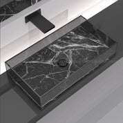 GLASS DESIGN SKYLINE MARBLE L BASIN