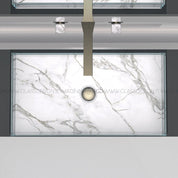 GLASS DESIGN SKYLINE MARBLE L BASIN