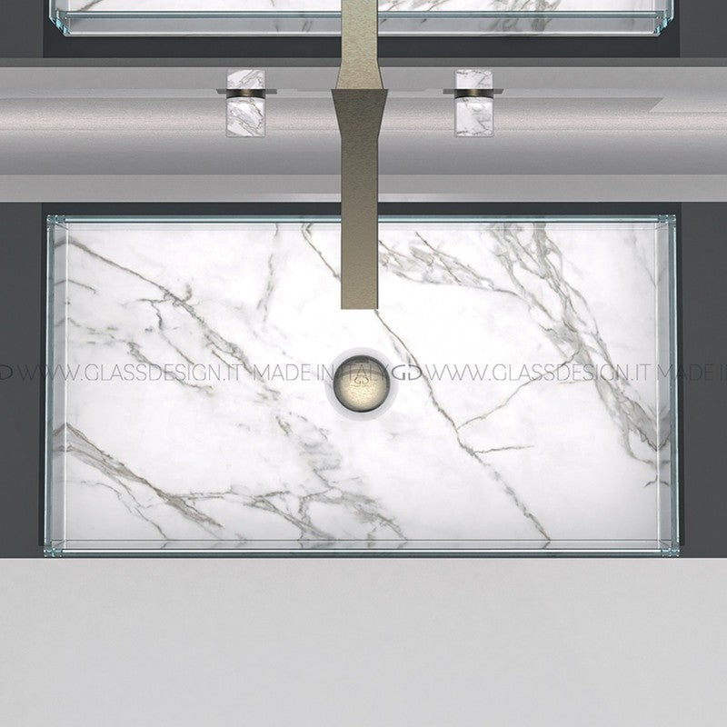 GLASS DESIGN SKYLINE MARBLE XL WASHBASIN