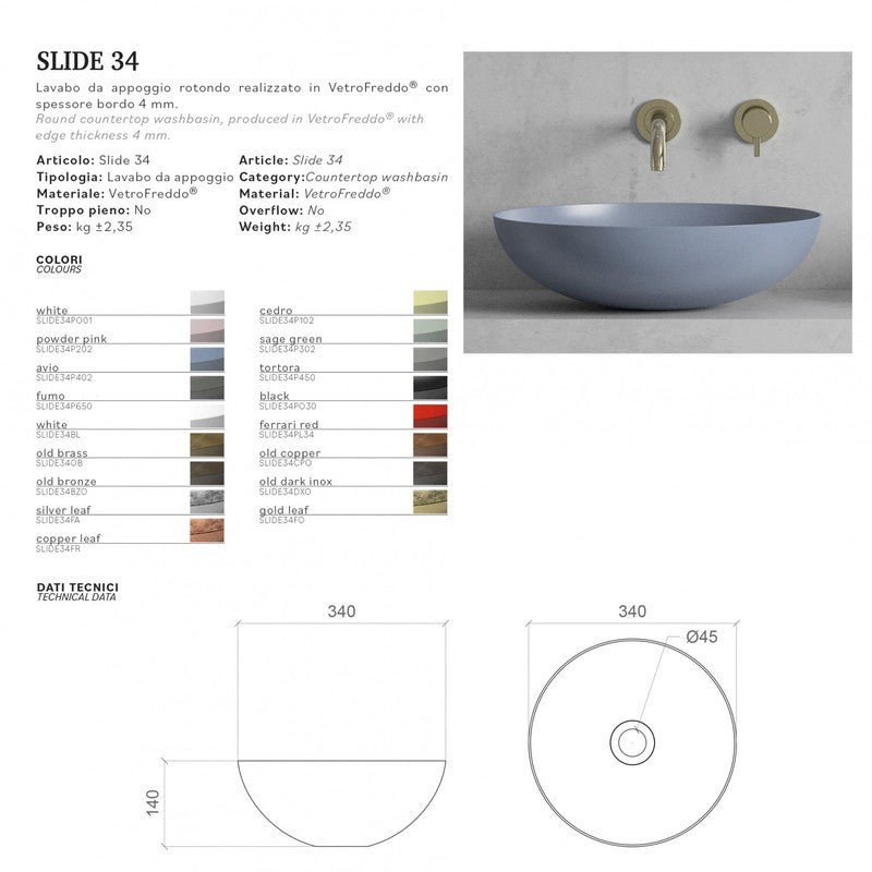 GLASS DESIGN SLIDE 34 WASHBASIN