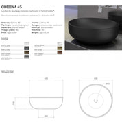 GLASS DESIGN COLLINA 45 LAVABO
