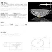 GLASS DESIGN ICE OVAL LAVABO