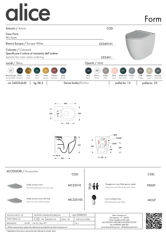 ALICE CERAMICA VASO FORM A TERRA