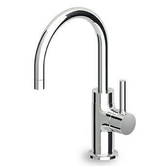 ZUCCHETTI PAN MIX SINGLE LEVER BASIN MIXER WITH SWIVEL SPOUT, AERATOR AND WITHOUT WASTE