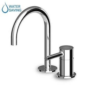 ZUCCHETTI PAN MIX SINGLE LEVER BASIN MIXER 2 HOLE WITH SWIVEL SPOUT AND AERATOR