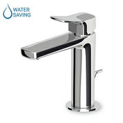 ZUCCHETTI BRIM MIX SINGLE LEVER BASIN MIXER WITH AERATOR AND WASTE
