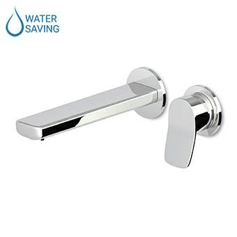 ZUCCHETTI BRIM MIX BUILT-IN BASIN MIXER L.180 mm SPOUT TWO HOLES WITH AERATOR
