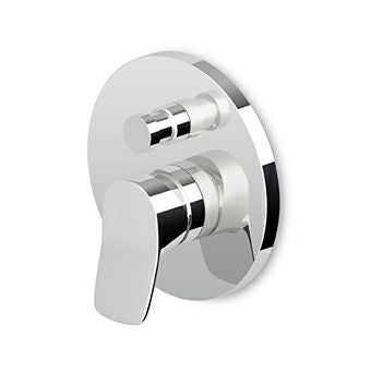ZUCCHETTI BRIM MIX BUILT-IN 2-WAY SINGLE-LEVER MIXER FOR BATH/SHOWER WITH DIVERTER