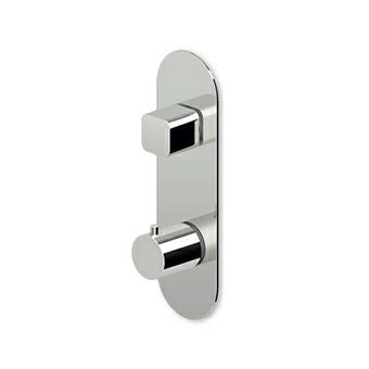 ZUCCHETTI BRIM BUILT-IN THERMOSTATIC SHOWER MIXER WITH 2/3-WAY DIVERTER
