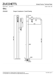 ZUCCHETTI GILL MIX MONOCOMANDO VASCA/DOCCIA FREE STANDING
