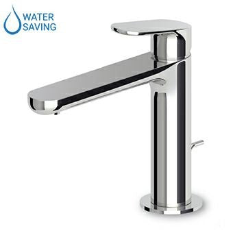 ZUCCHETTI NIKKO MIX SINGLE LEVER BASIN MIXER WITH EXTENDED SPOUT, AERATOR, AND WASTE