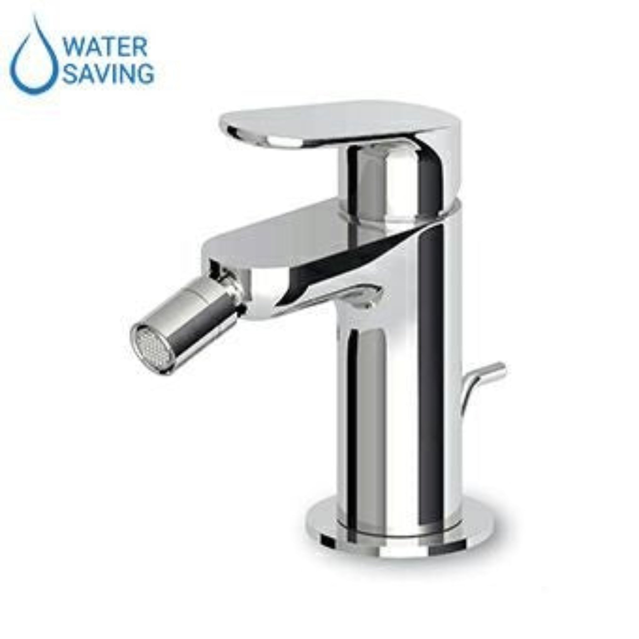 ZUCCHETTI NIKKO MIX SINGLE-LEVER BIDET MIXER WITH AERATOR AND WASTE