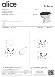 ALICE CERAMICA BOHEME WALL-HUNG TOILET