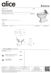 ALICE CERAMICA BIDET BOHEME