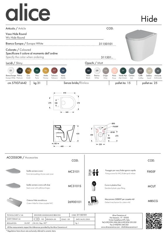 ALICE CERAMICA VASO HIDE ROUND