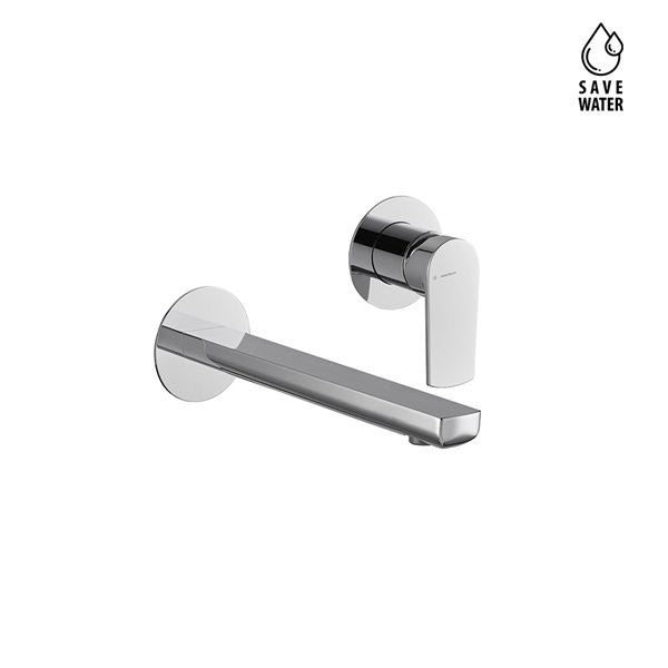 NEWFORM HAKA MIX MONOCOMANDO A PARETE PER LAVABO BOCCA LUNGA L. 256 mm SENZA SCARICO