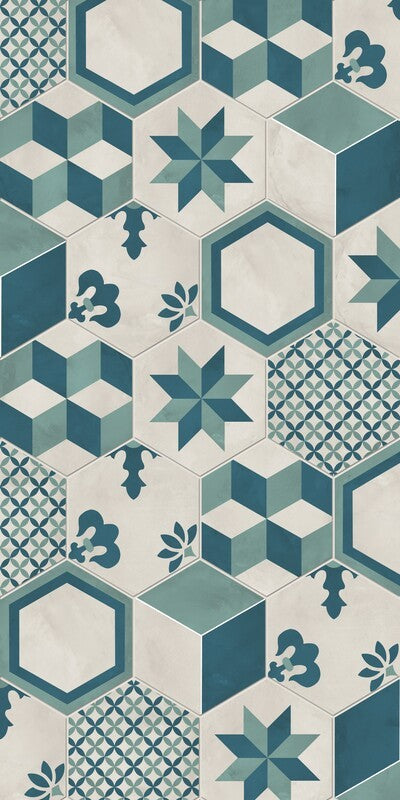 MARCA CORONA TERRA.ART MIX OCEANO/CIELO HEXAGON