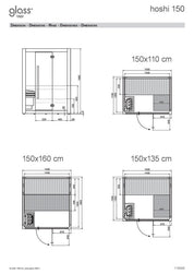 GLASS HOSHI SAUNA FINLANDESE 150