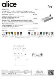 ALICE CERAMICA LAVABO SPY 75X27
