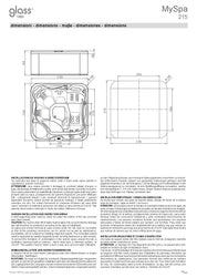 GLASS MINISWIMSPA MYSPA 215 OAK