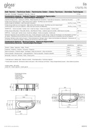 GLASS 1989 LIS ASYMMETRIC WHIRLPOOL BATHTUB EASY