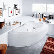 GLASS 1989 LIS ASYMMETRIC WHIRLPOOL BATHTUB EASY