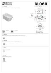 GLOBO STONE WALL-HUNG BIDET