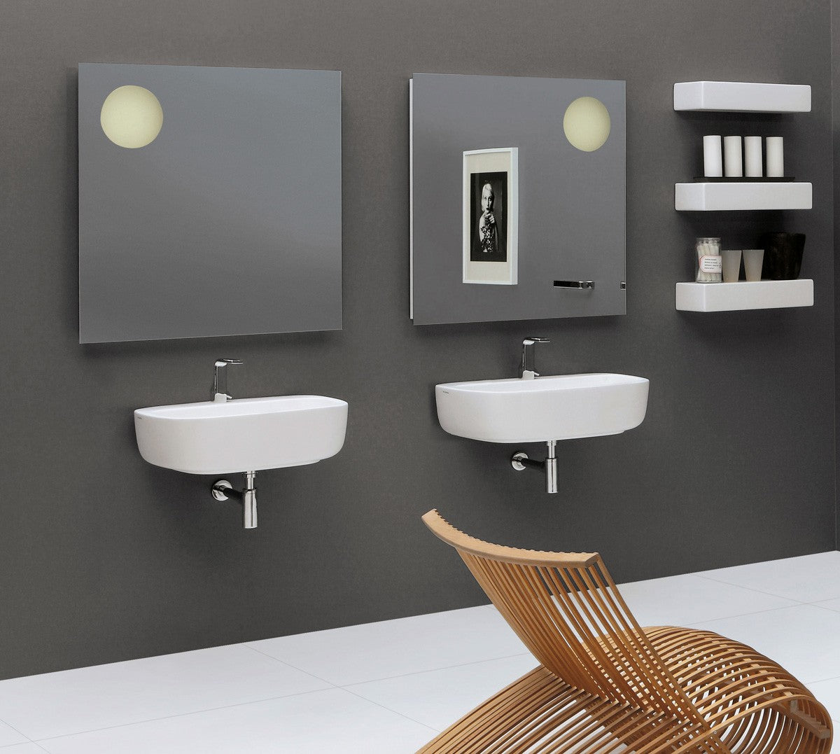 FLAMINIA MONÒ 74 LAVABO DA APPOGGIO-PARETE