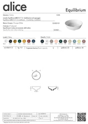 ALICE CERAMICA EQUILIBRIUM BASIN 42 H17.5
