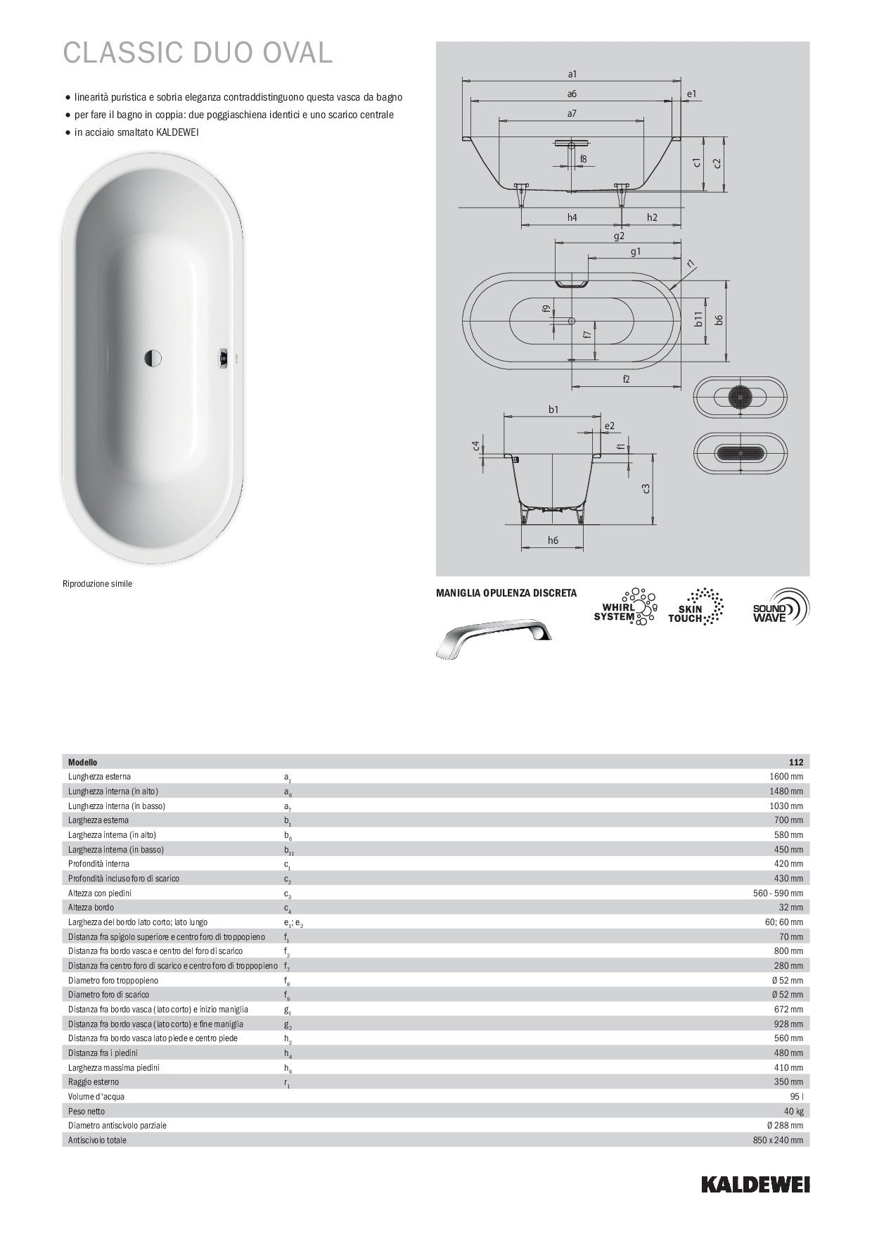 KALDEWEI CLASSIC DUO OVAL