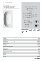 KALDEWEI ELLIPSO DUO BATHTUB
