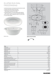 KALDEWEI ELLIPSO DUO OVAL FREESTANDING