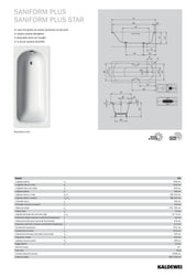 KALDEWEI BATHTUB SANIFORM PLUS