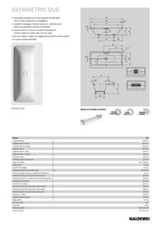 KALDEWEI MEISTERSTUCK ASYMMETRIC DUO BATHTUB